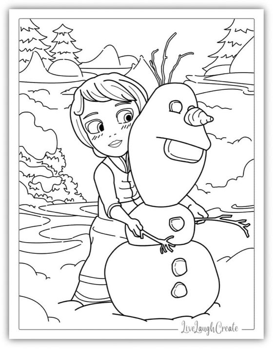 Free Printable Frozen Baby Olaf Coloring Games Online