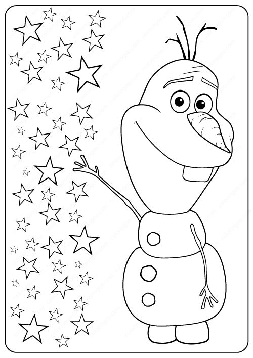 free olaf printable games