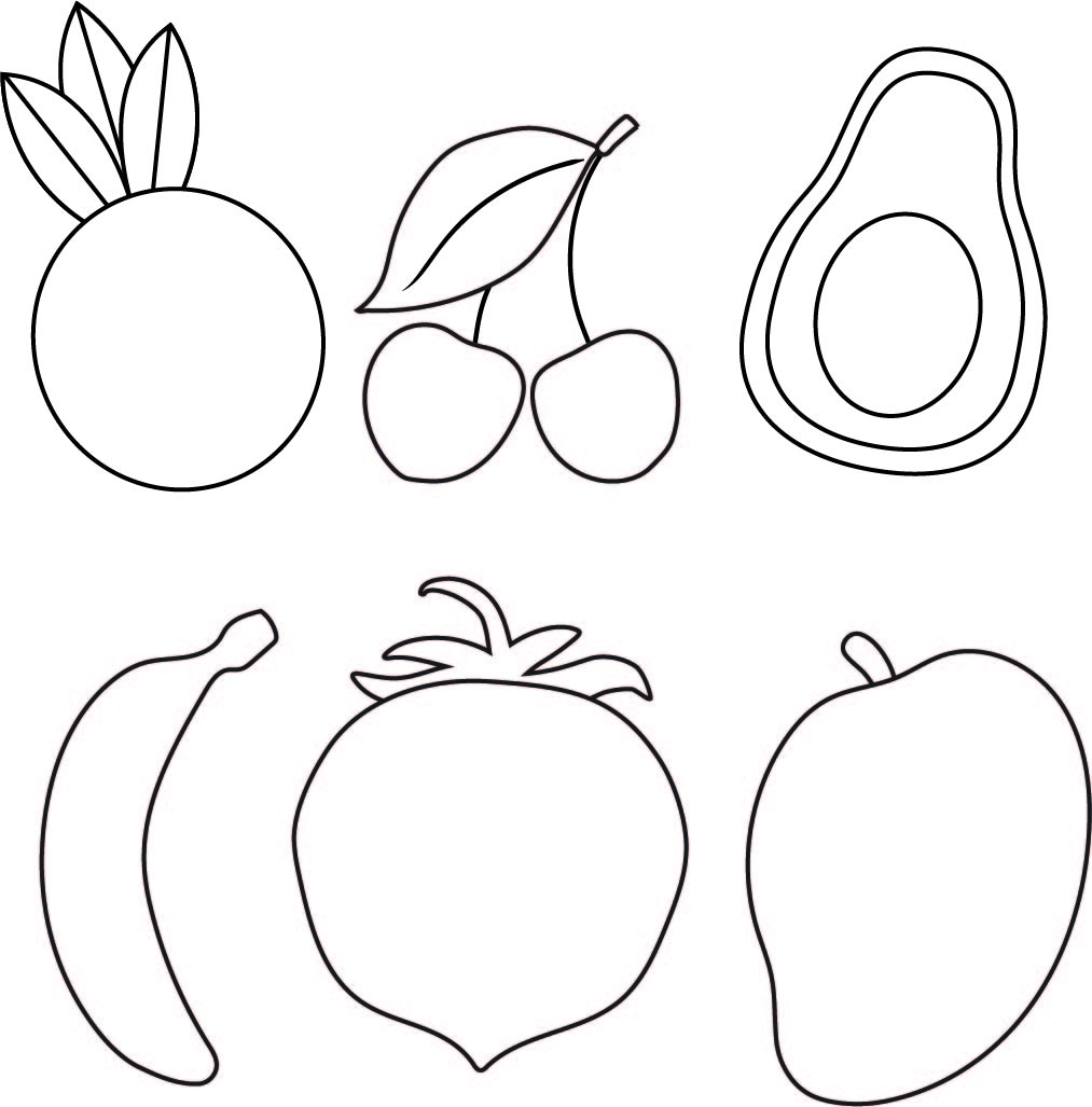 Free Printable Fruit And Vegetable Templates Printable Form 