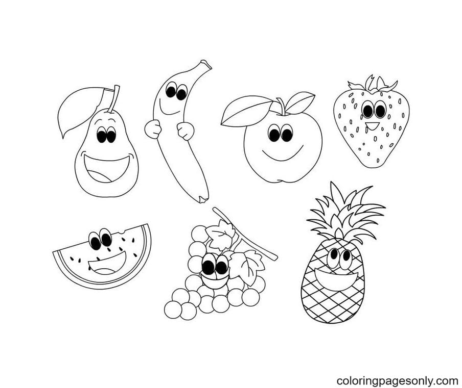 Free Printable Fruit Coloring Page Free Printable Coloring Pages