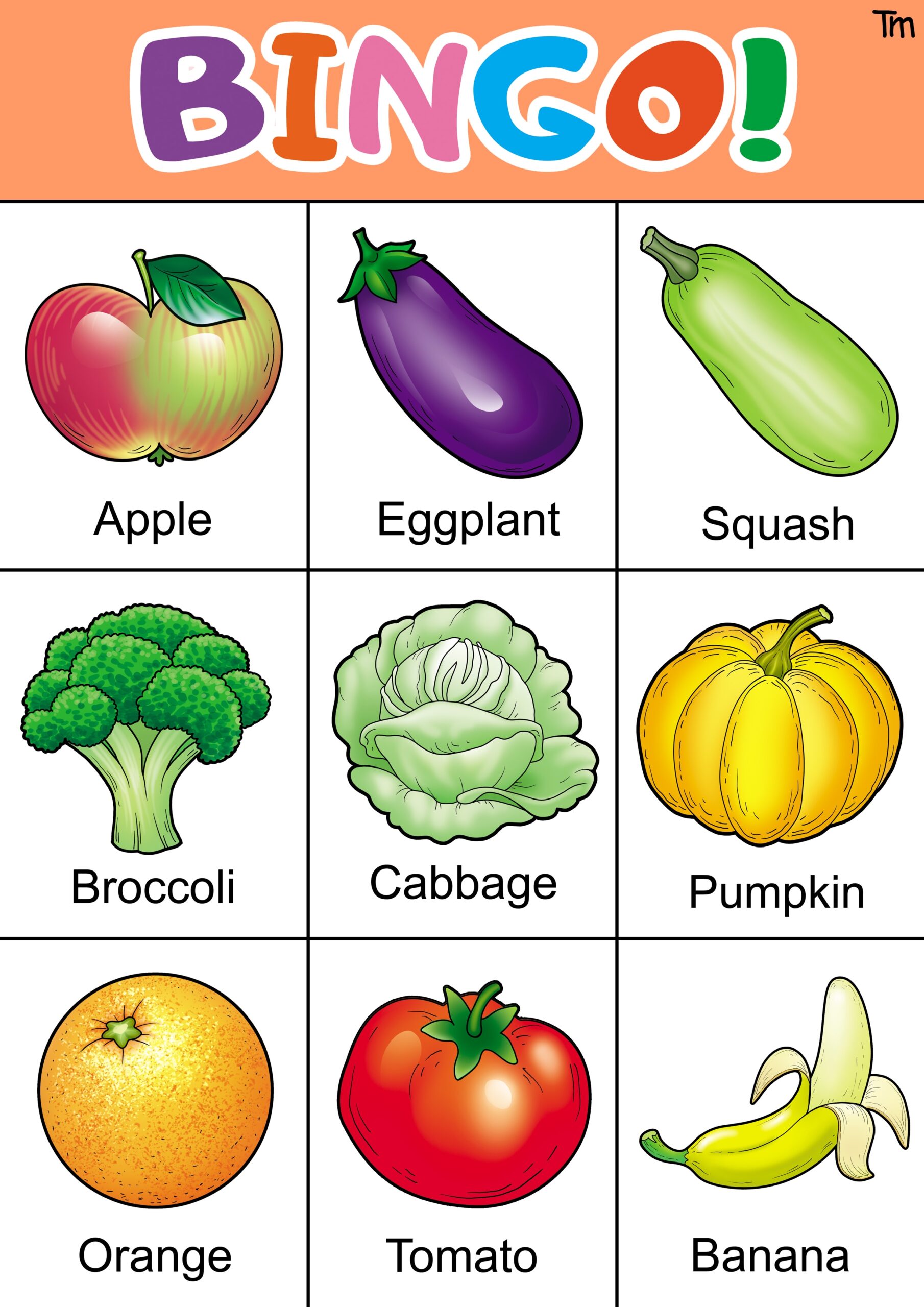 free printable pictures of fruits and vegetables pdf
