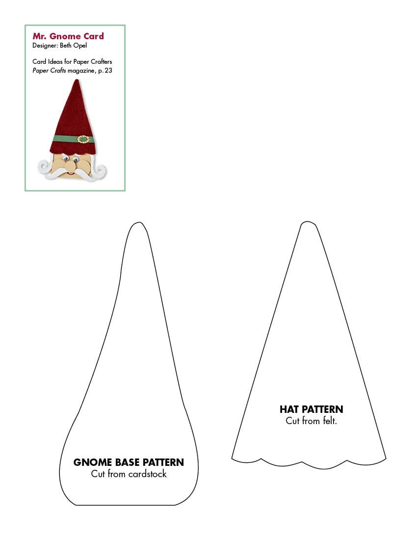 Free Printable Gnome Pattern Free Printable Pattern