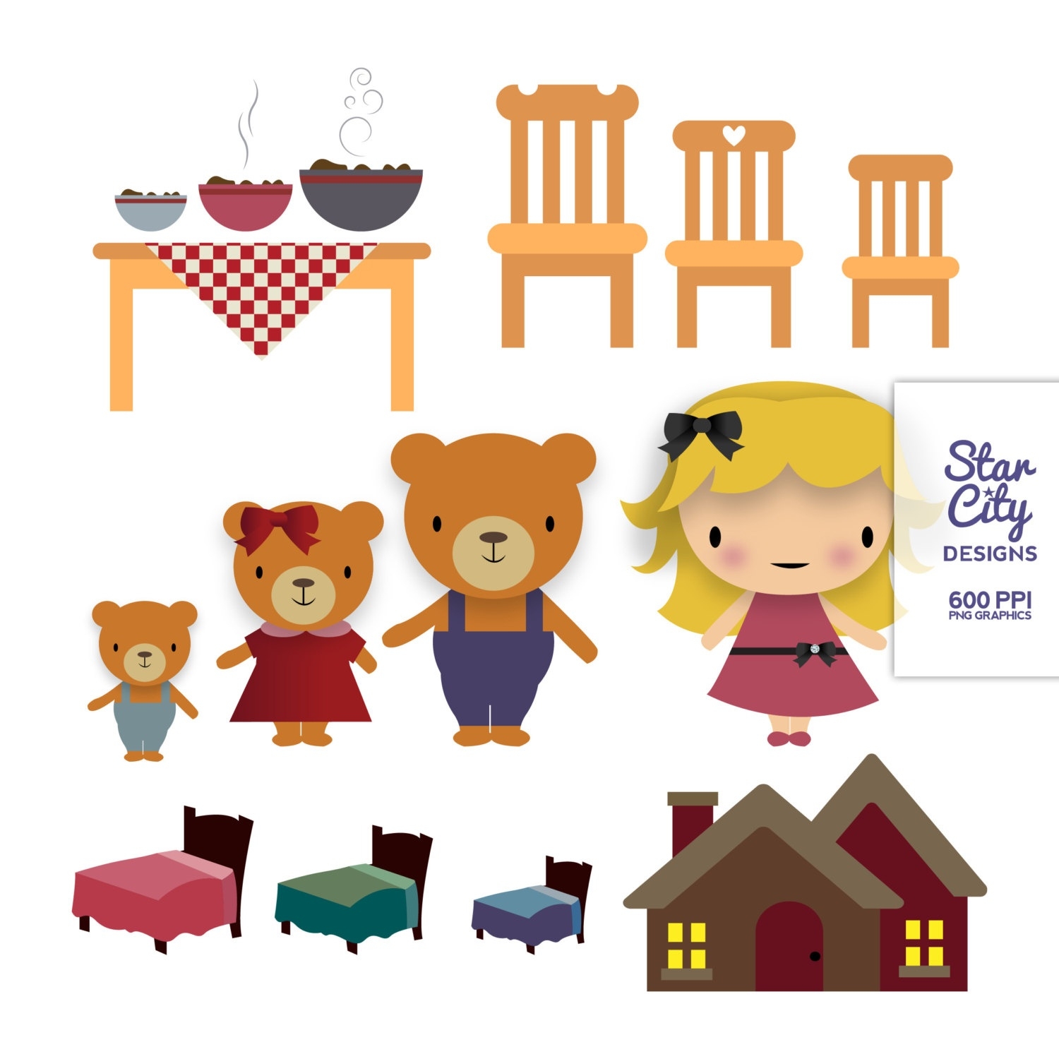 free printable goldilocks and the three bears story sequencing pictures