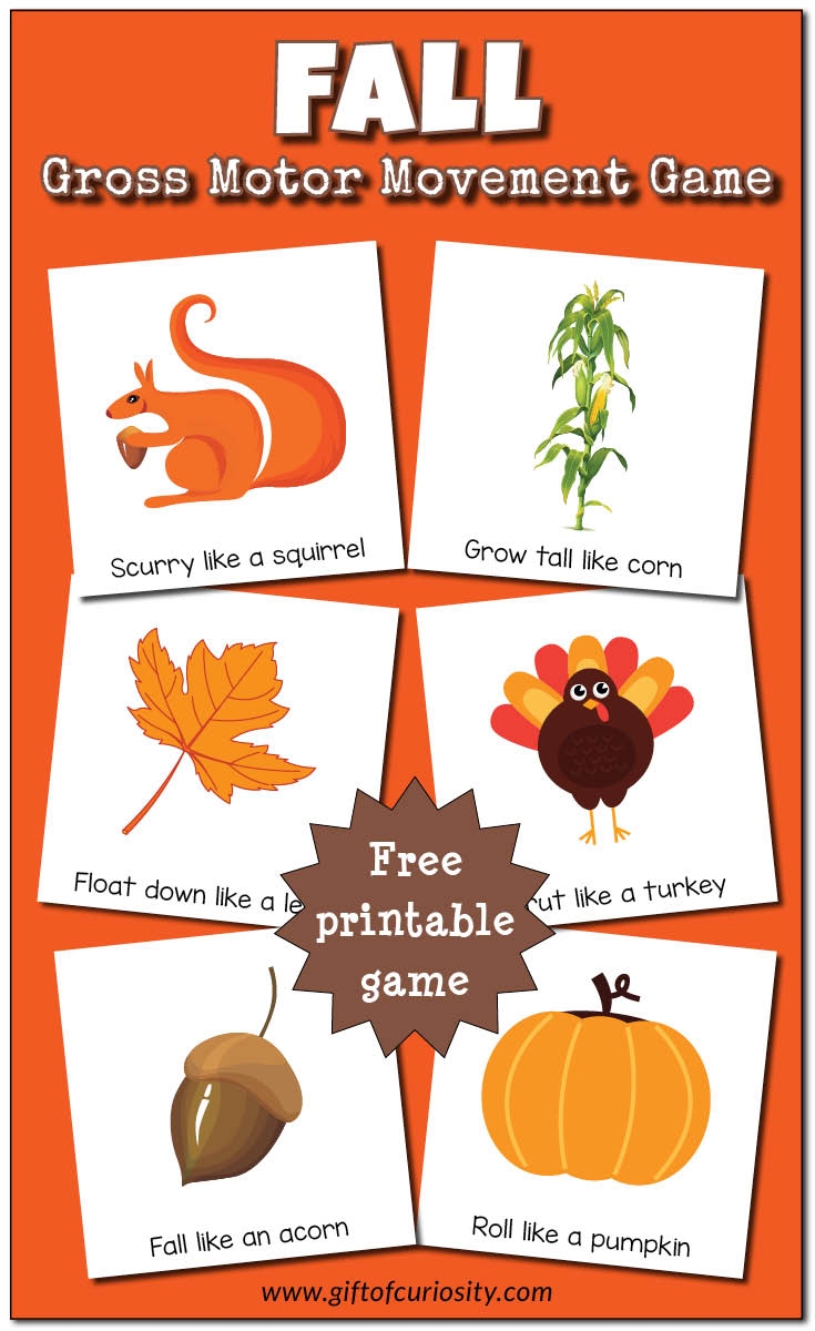Free Printable Gross Motor Activity Cards Free Templates Printable