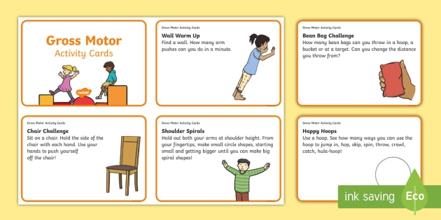 Free Printable Gross Motor Activity Cards
