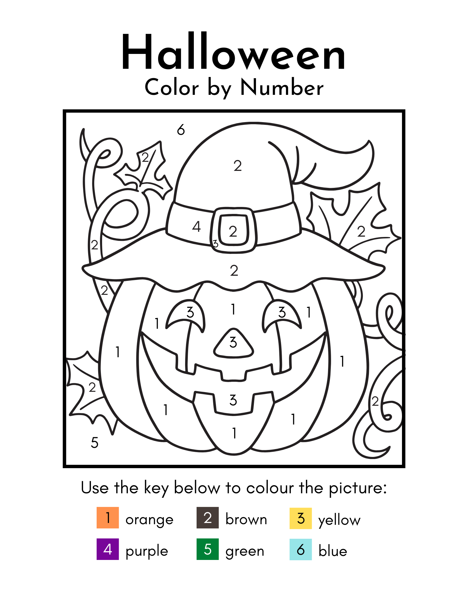 free halloween activity printables
