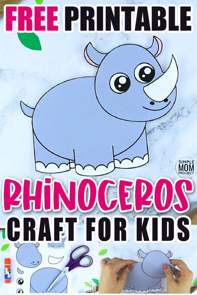 Free Printable Hippo Craft Template Simple Mom Project