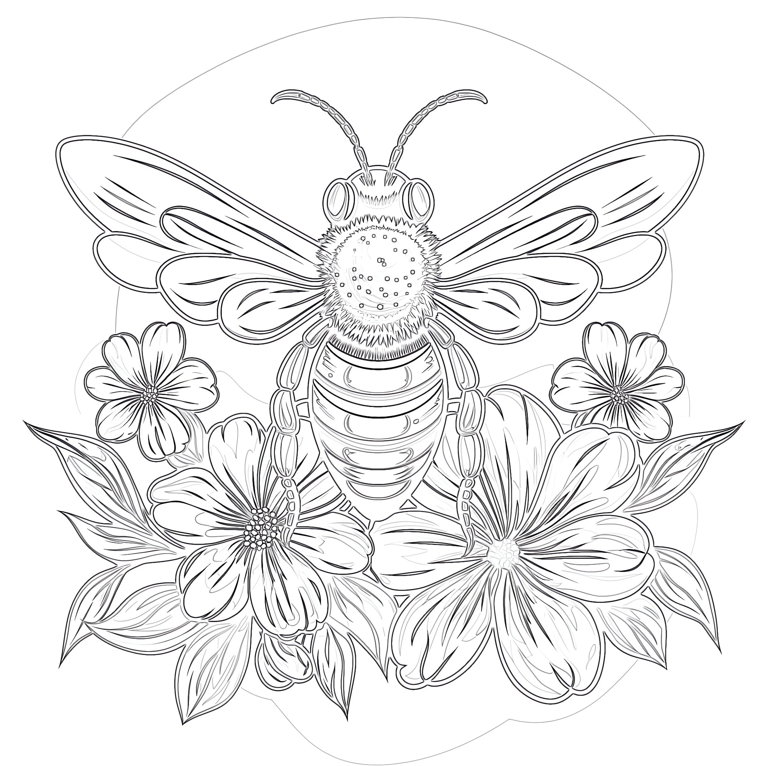 Free Printable Honey Bee Coloring Pages Coloring Pages Mimi Panda
