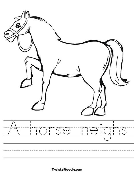 free printable horse activity sheets