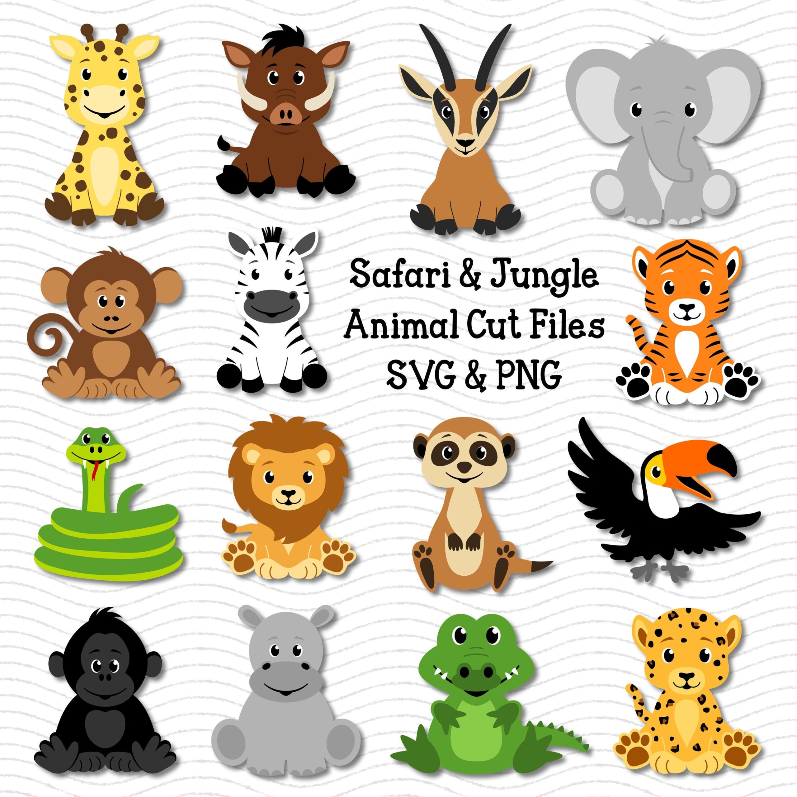 free printable jungle animal pictures
