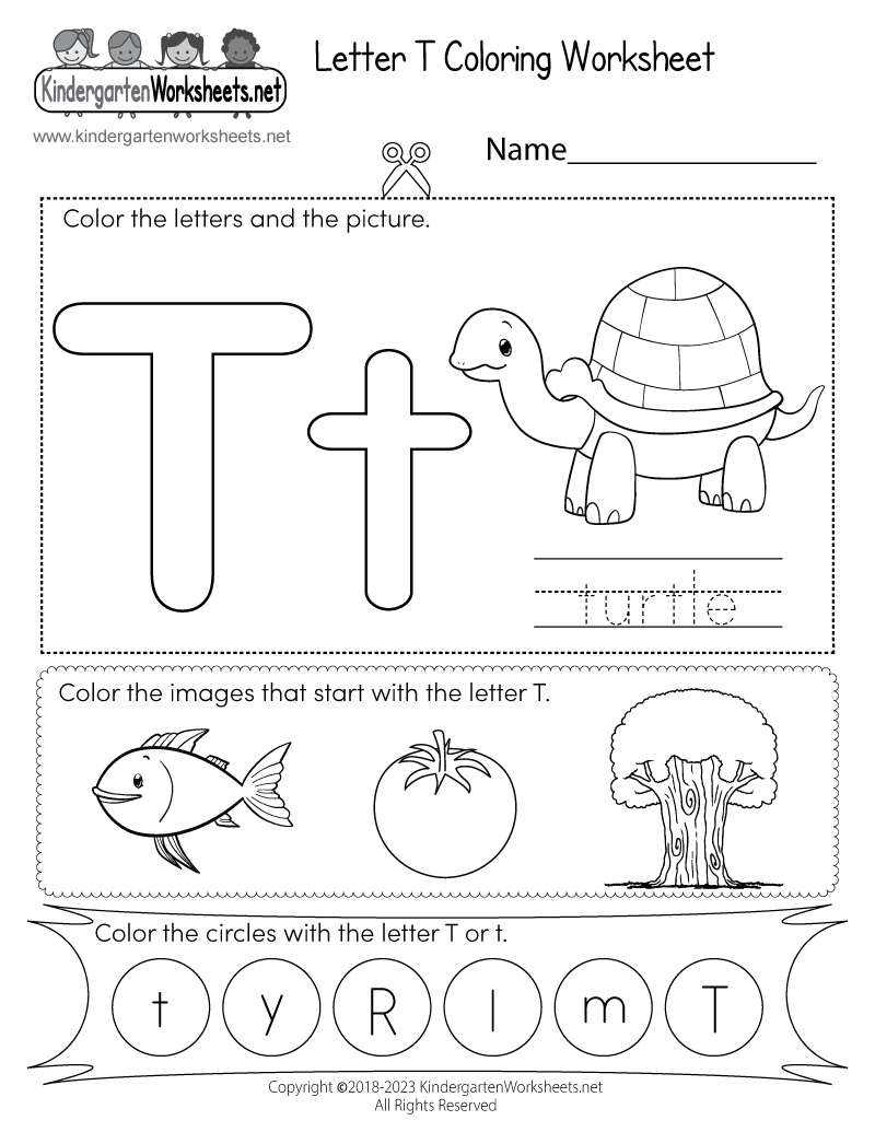 Free Printable Letter T Worksheets LetterWorksheet