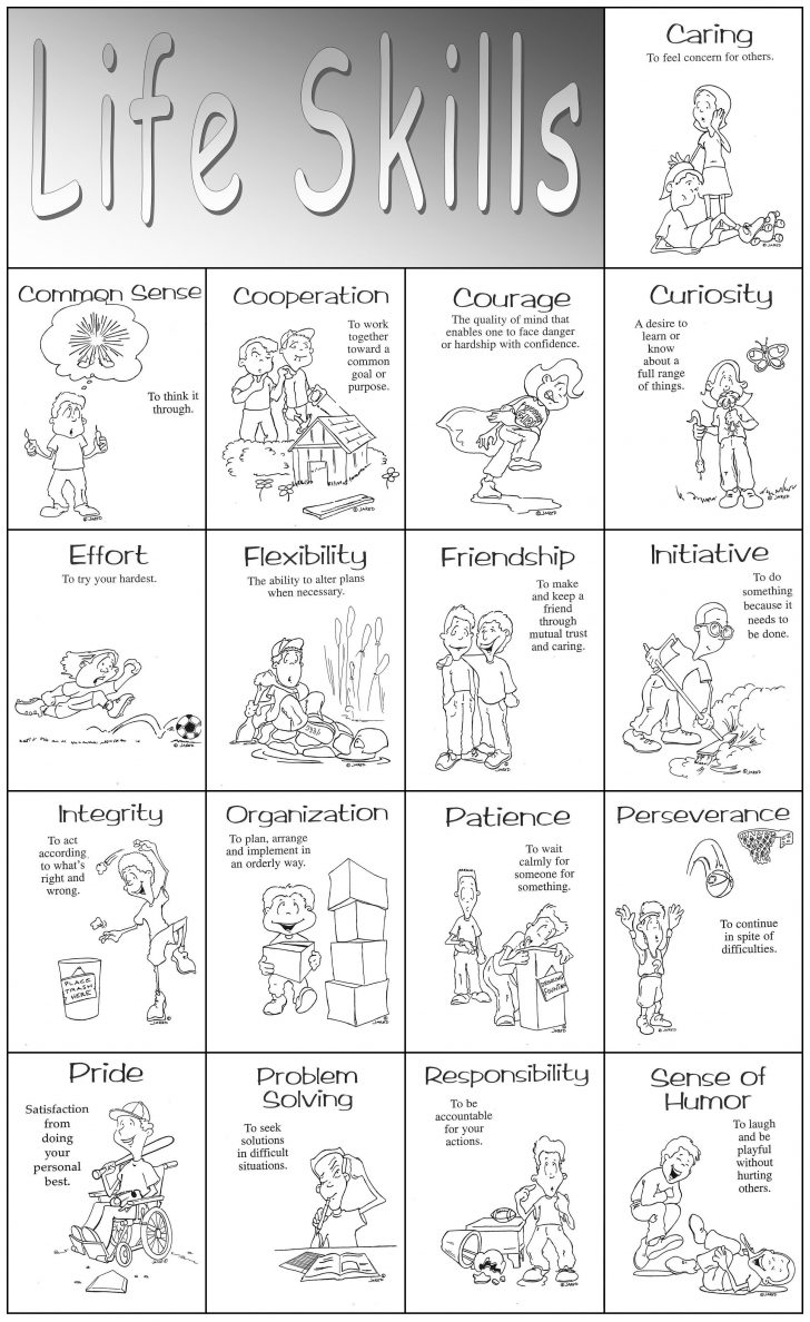 free printable life skills activities
