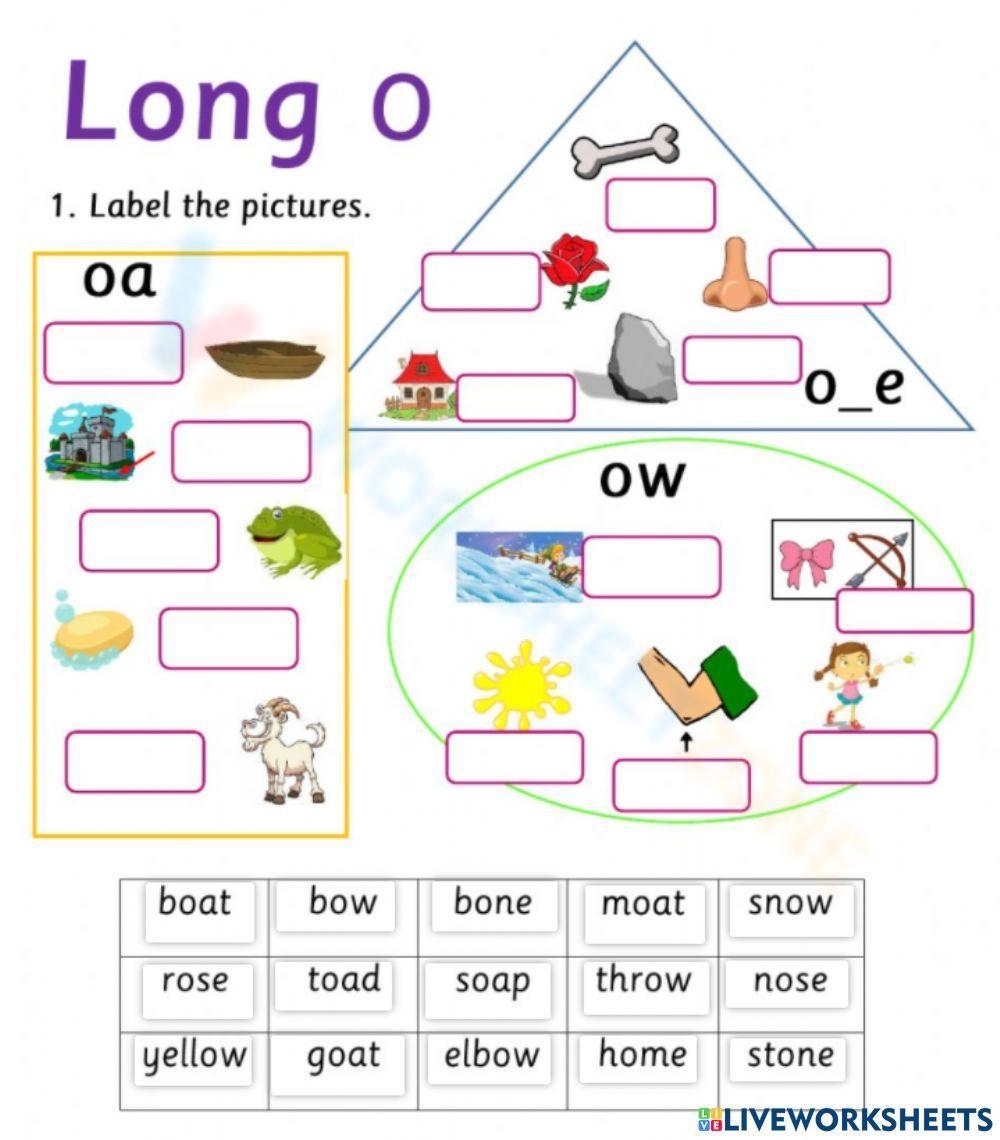 Free Printable Long O Worksheets For Teaching Learning Worksheets 