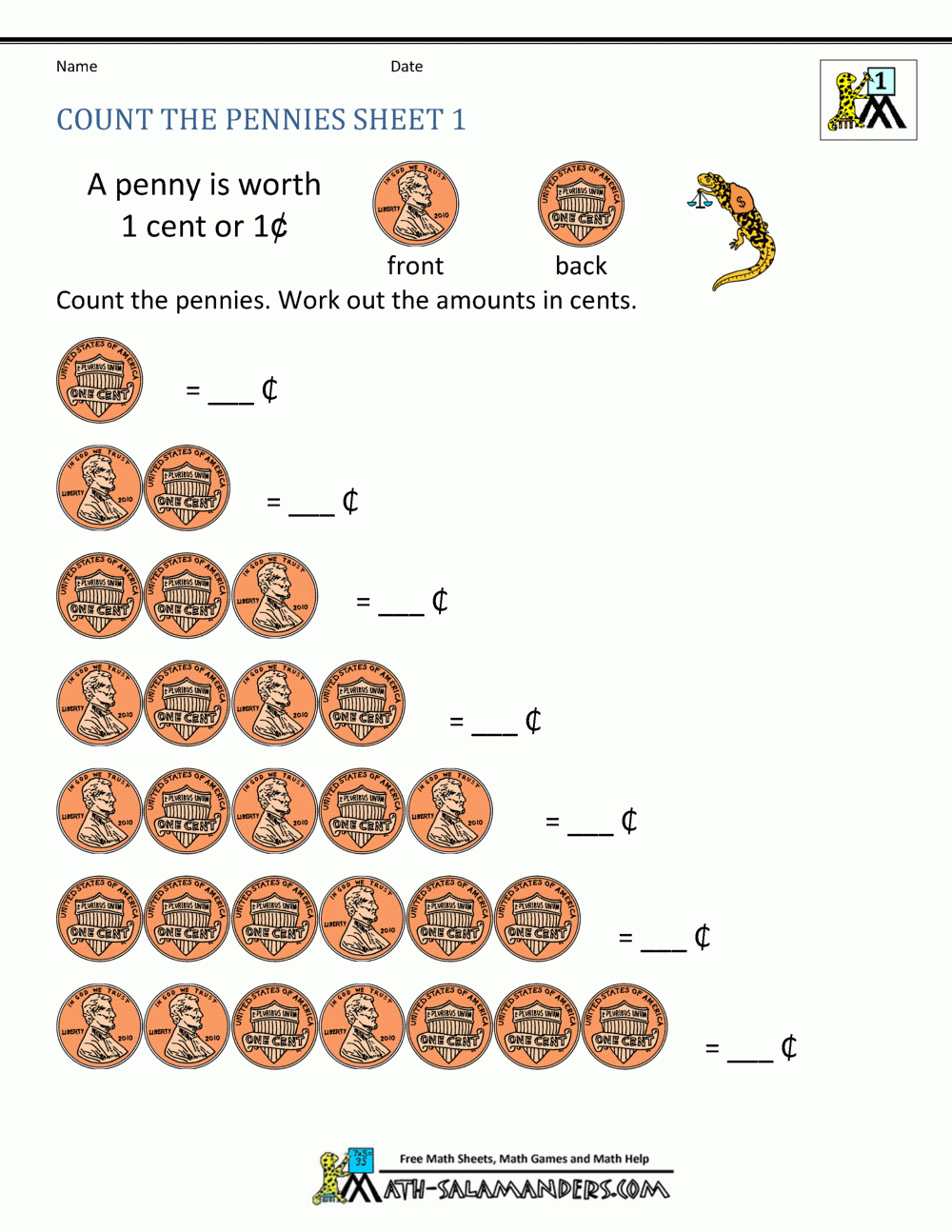 Free Printable Making Change Worksheets Free Printable