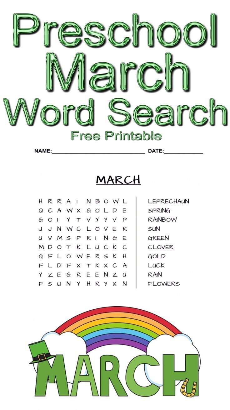 Free Printable March Activities Free Printable A To Z