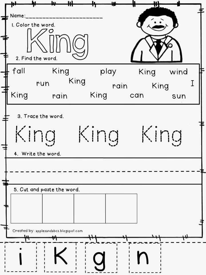 martin luther king jr activities printable