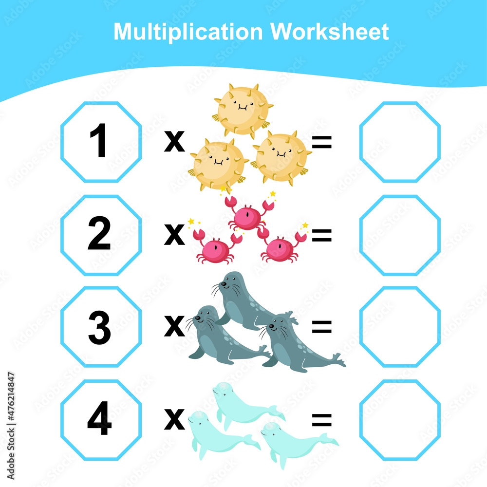 multiplication math worksheet