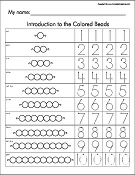 montessori math worksheets
