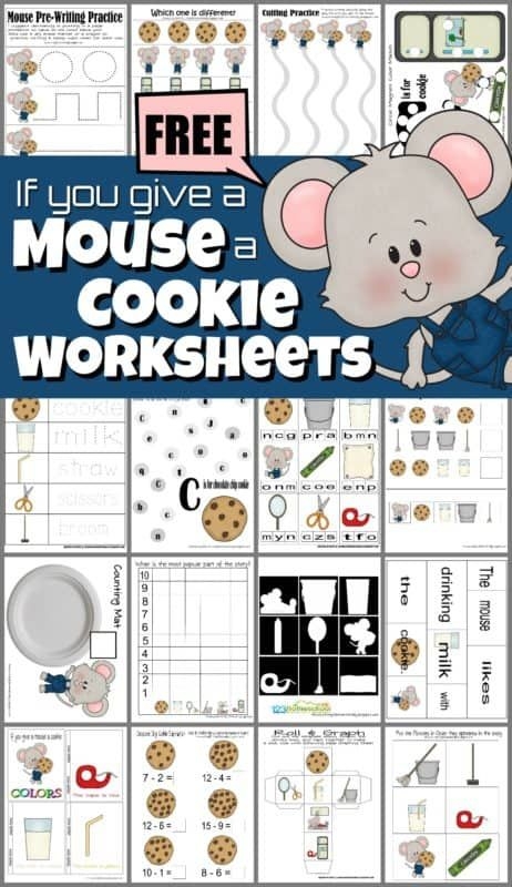 FREE Printable Mouse And Cookie Worksheets And Activities Preschool 