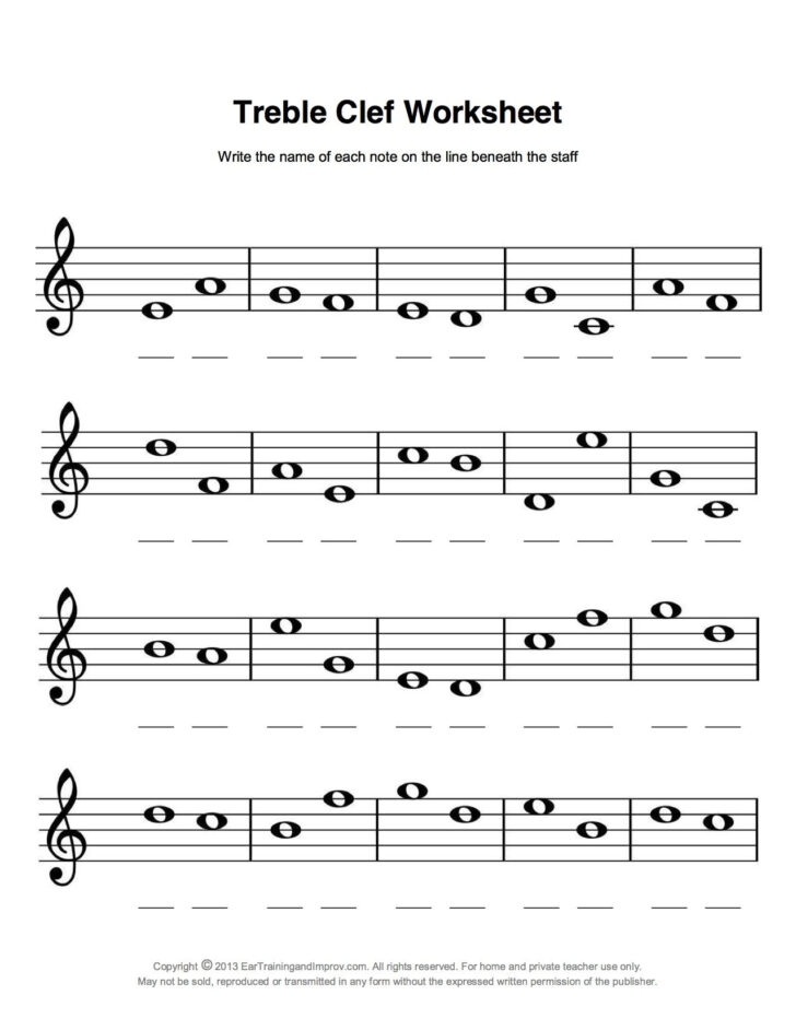 Free Printable Music Theory Worksheets Peggy Worksheets