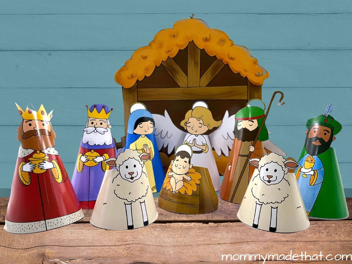 free printable nativity scene pictures