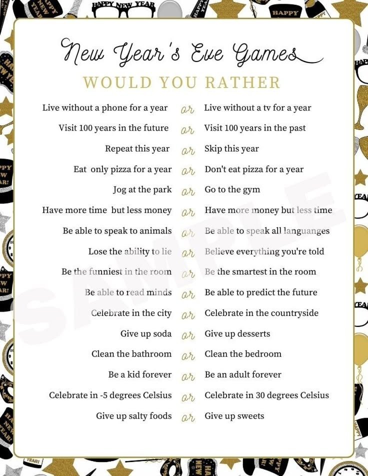 Free Printable New Years Eve Games Printable New Year Banners