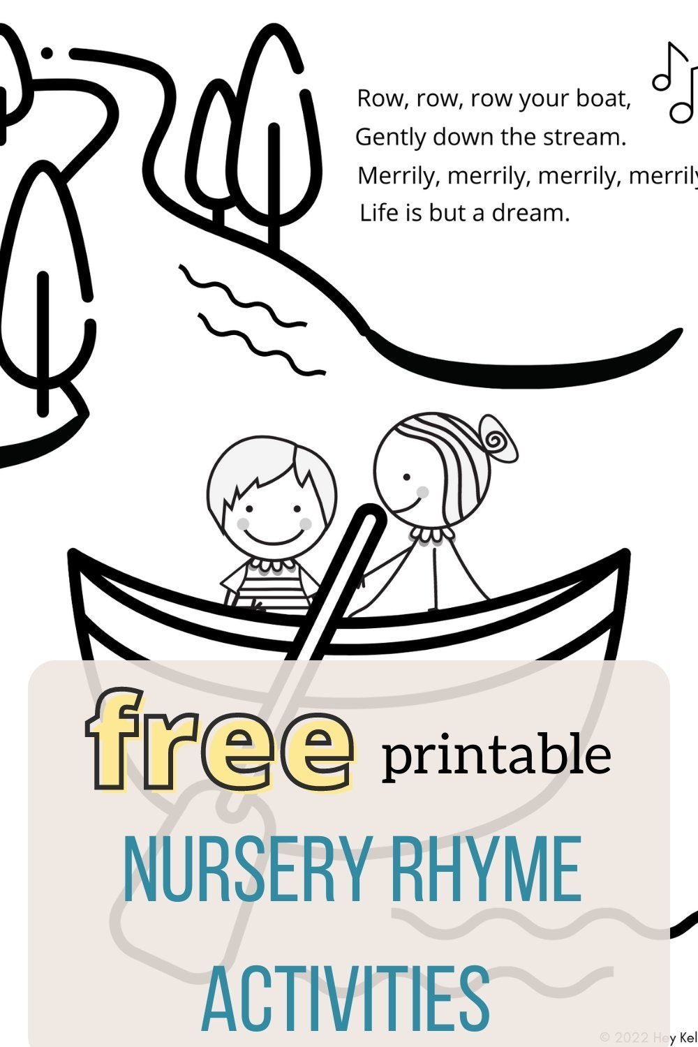 free printable nursery rhyme activities
