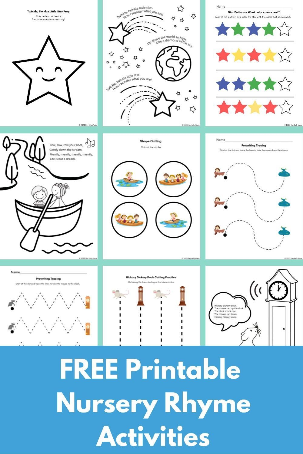 Free Printable Nursery Rhyme Activities Artofit