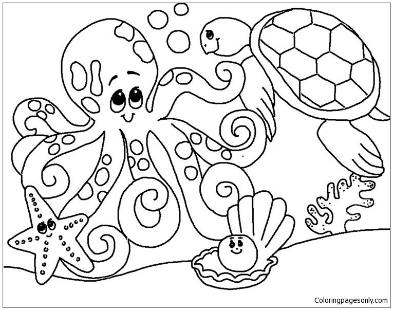 Free Printable Ocean Coloring Pages