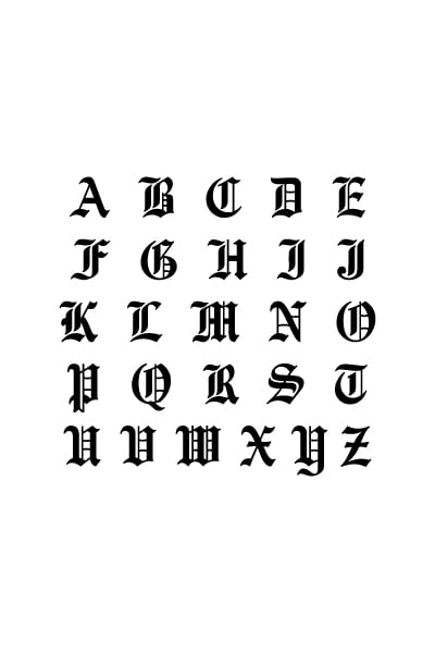 Free Printable Old English Calligraphy Alphabet Freebie 47 OFF