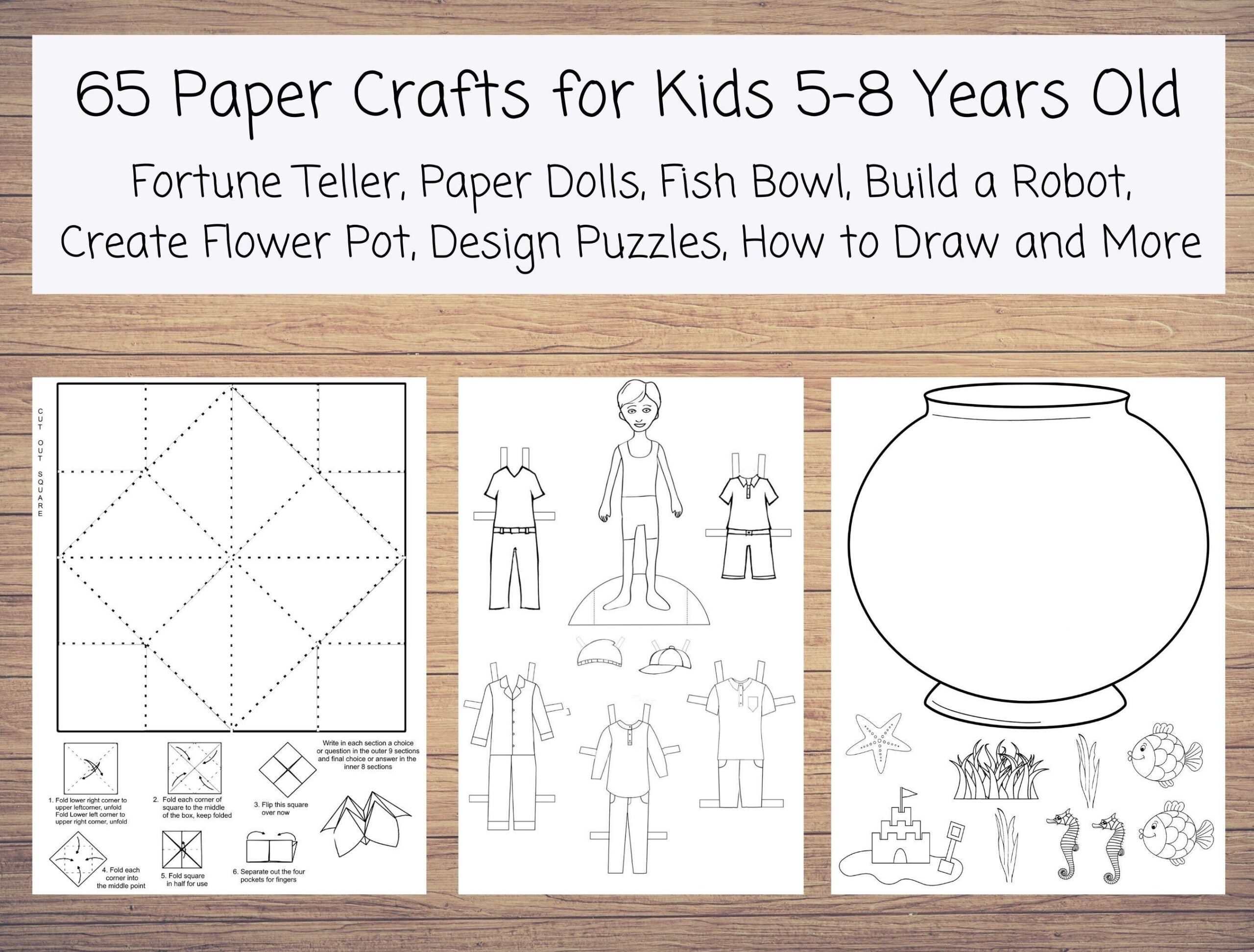 free printable paper activities