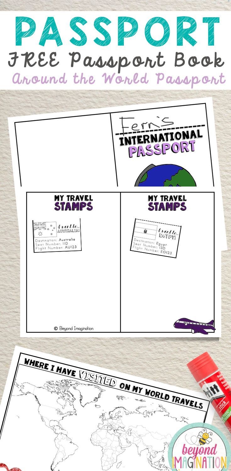 Free Printable Passport Activity Printable Calendars AT A GLANCE