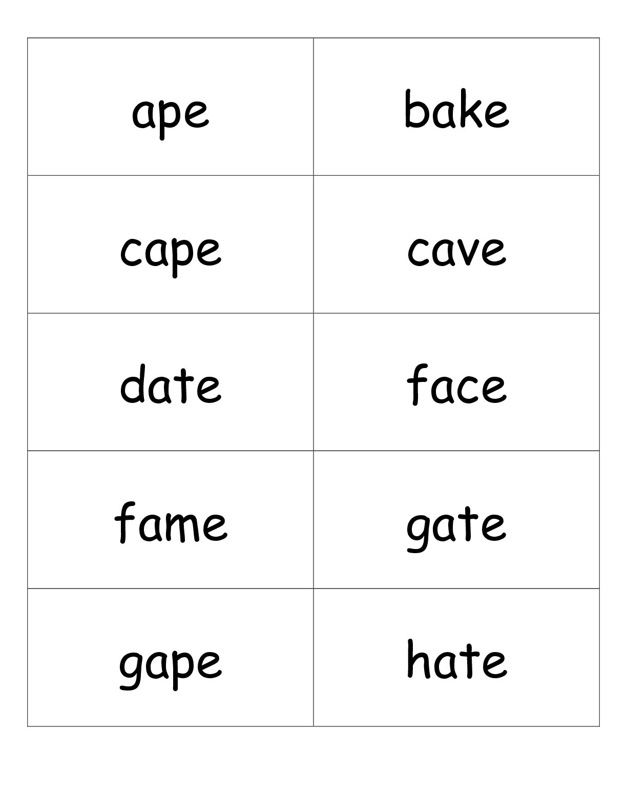 free printable phonics flashcards with pictures