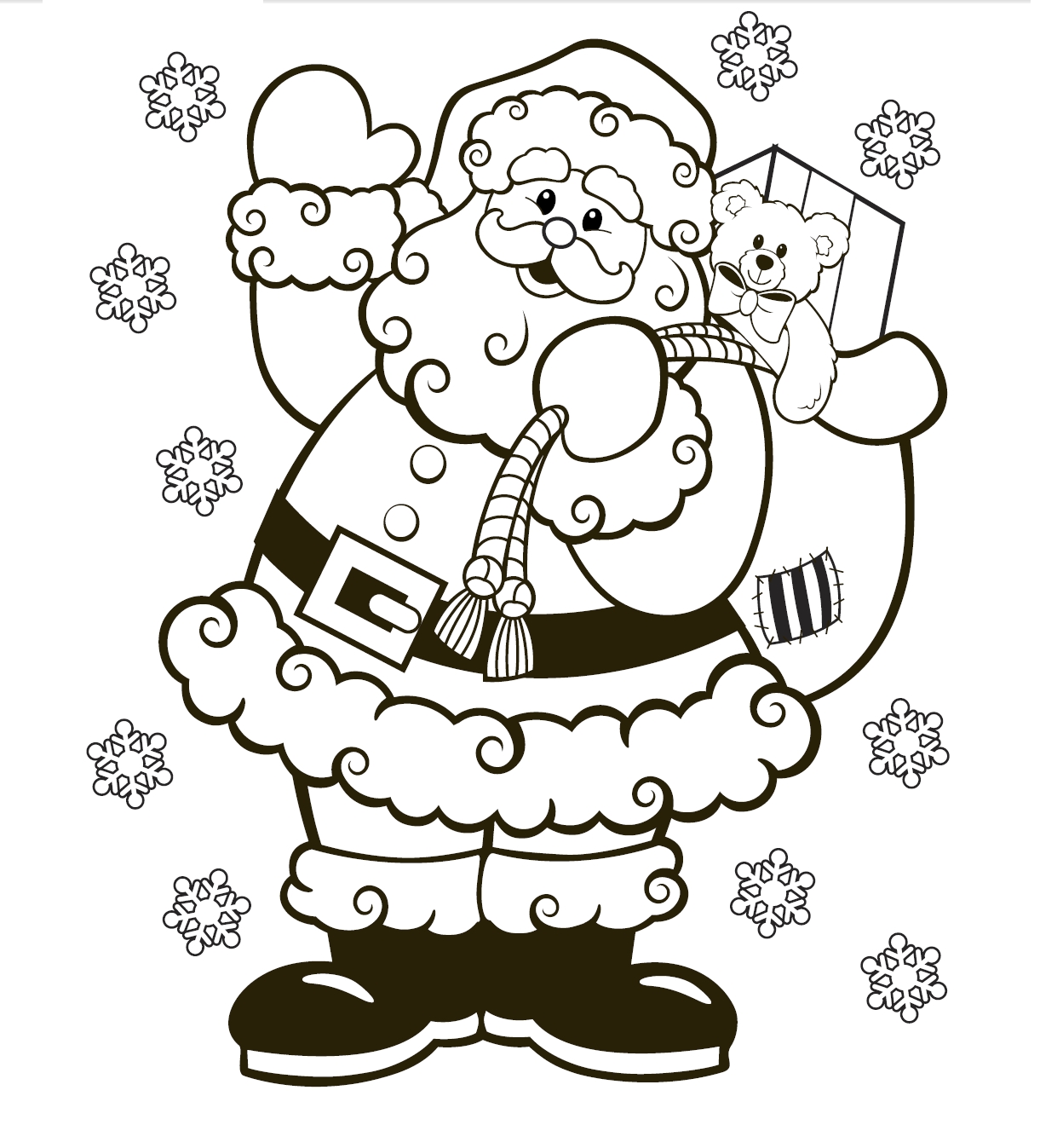 free printable christmas pictures to colour