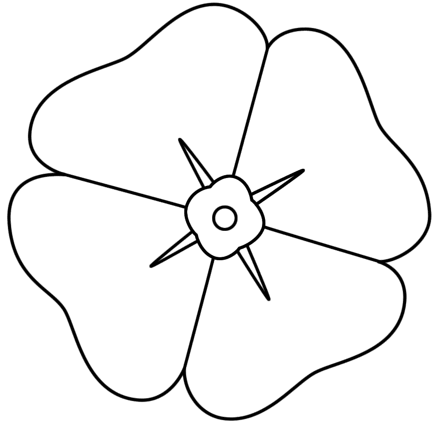 Free Printable Poppy Template ClipArt Best