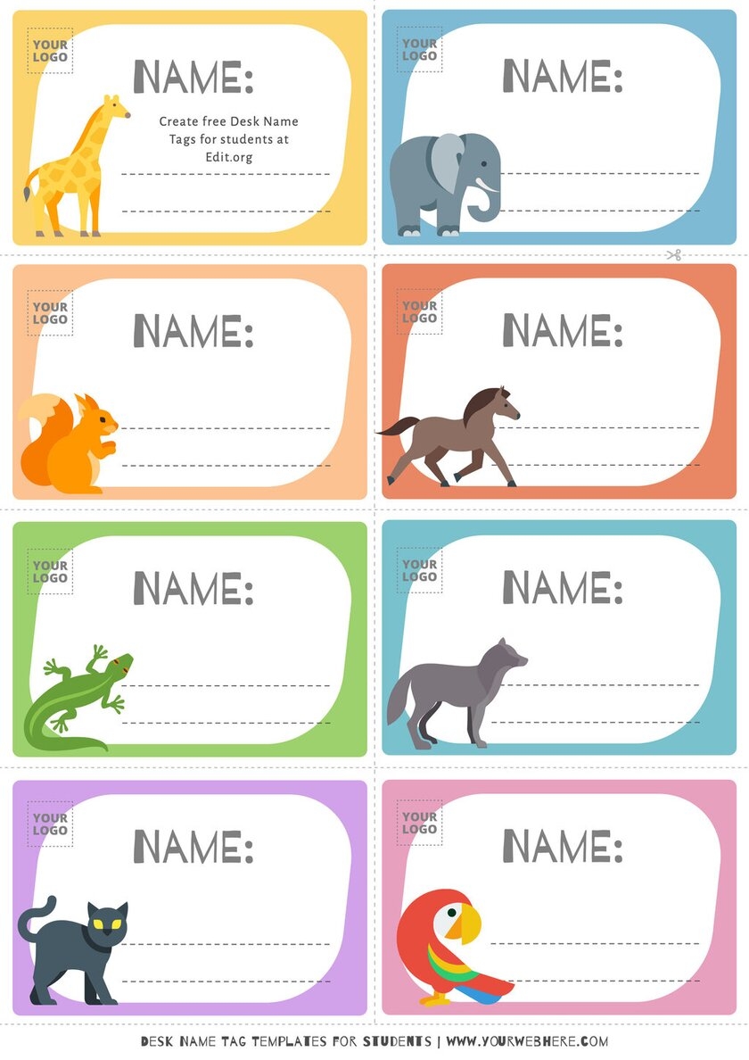 Free Printable Preschool Name Tags Lion Boho Theme 49 OFF