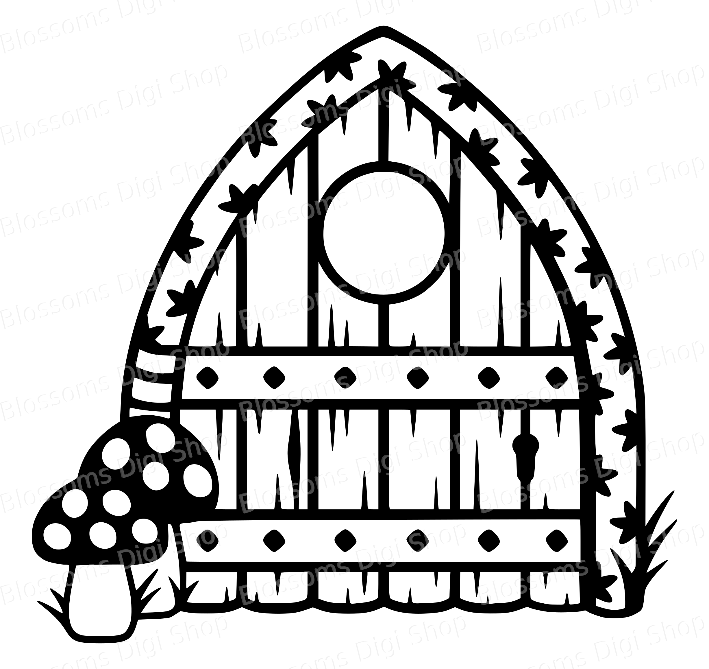 Free Printable Printable Fairy Door Template Printable Templates