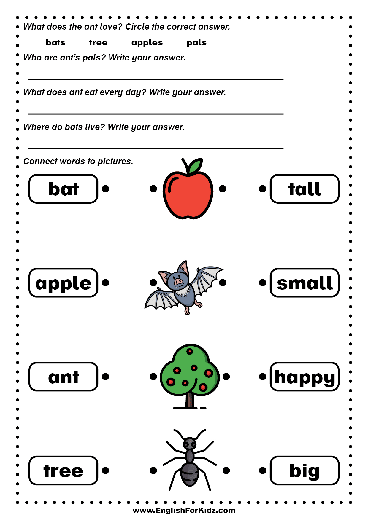 Free Printable Reading Activities For Kindergarten