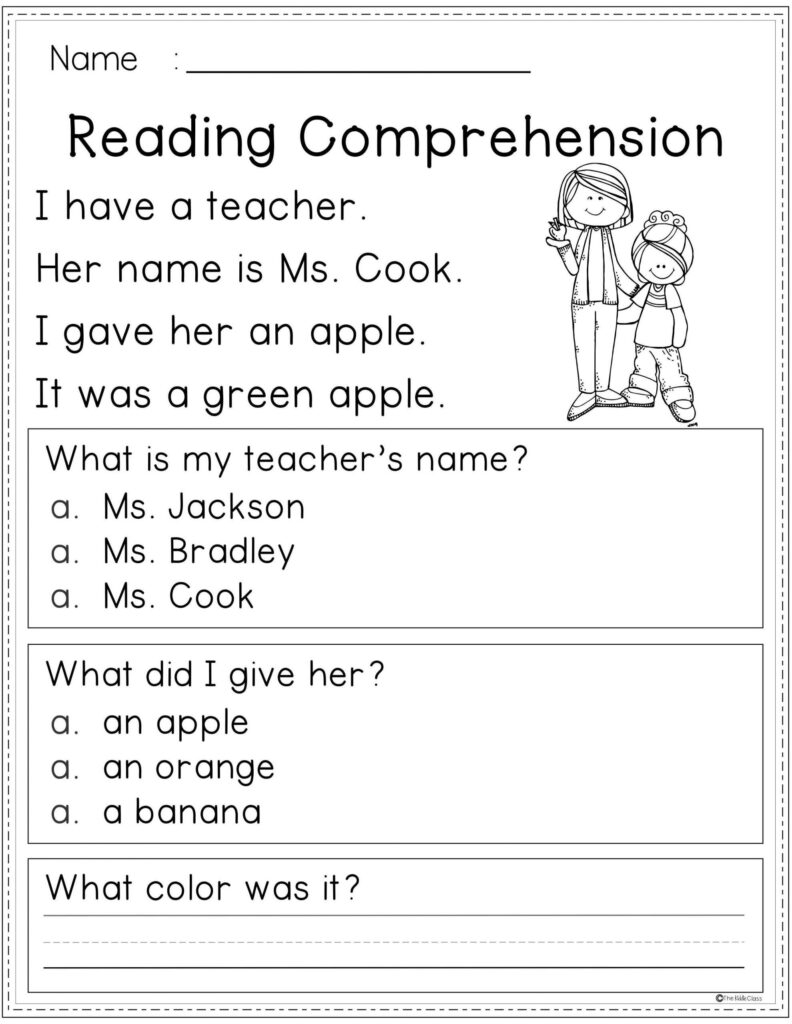 Free Printable Reading Comprehension Worksheets For 2nd Graders 
