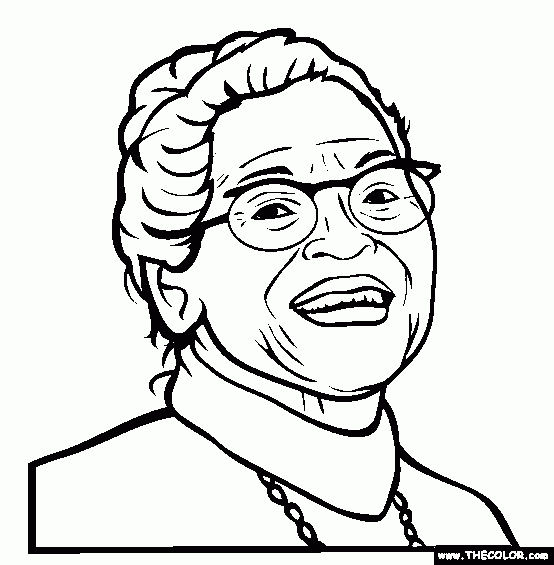 free printable picture of rosa parks