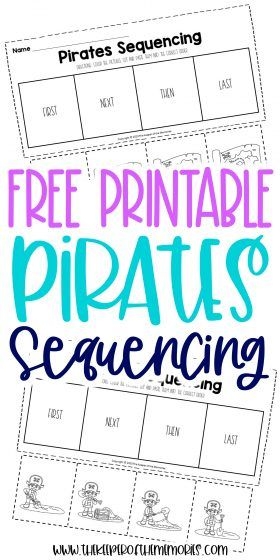 Free Printable Sequencing Activities For Preschoolers Pirate 