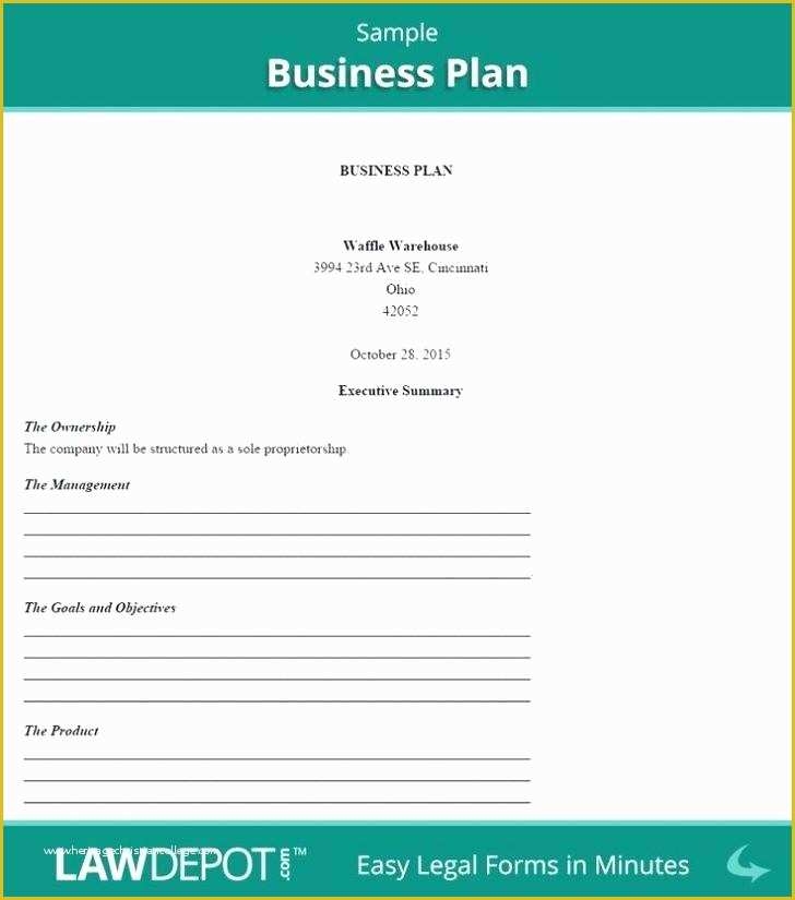 Free Printable Simple Business Plan Template Of Quick Business Plan 