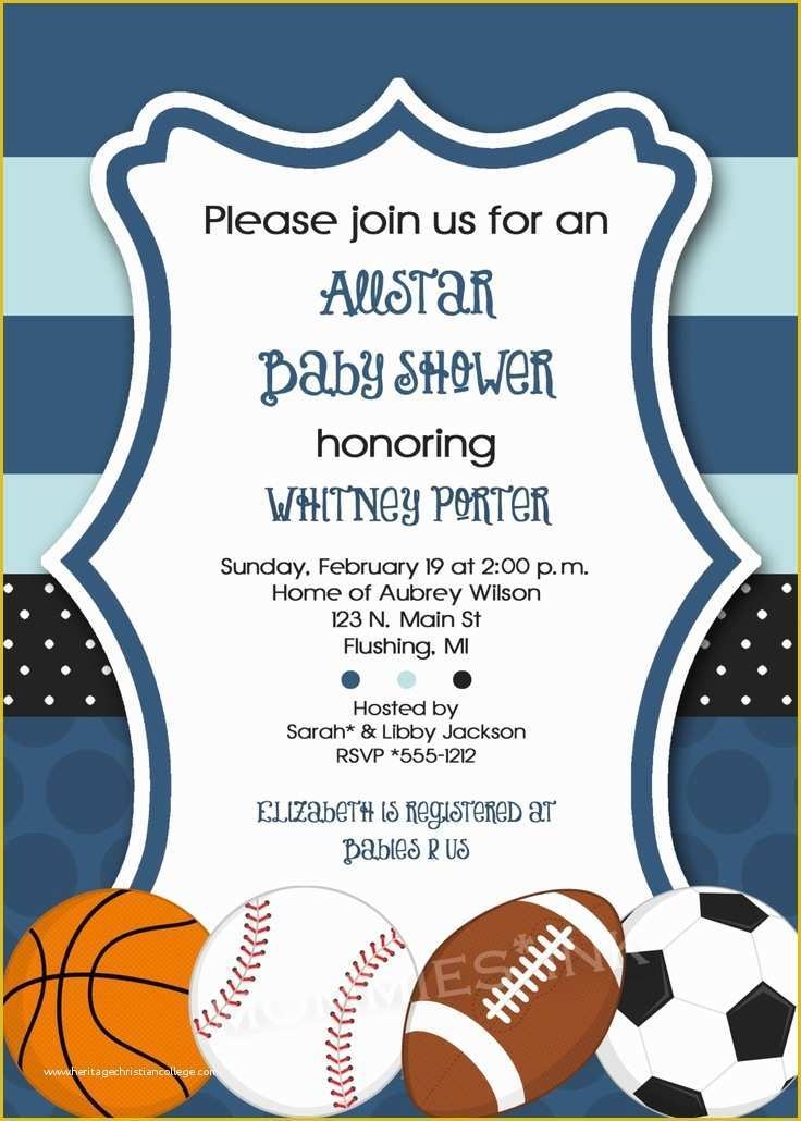 Free Printable Sports Birthday Invitation Templates Of Mod Allstar