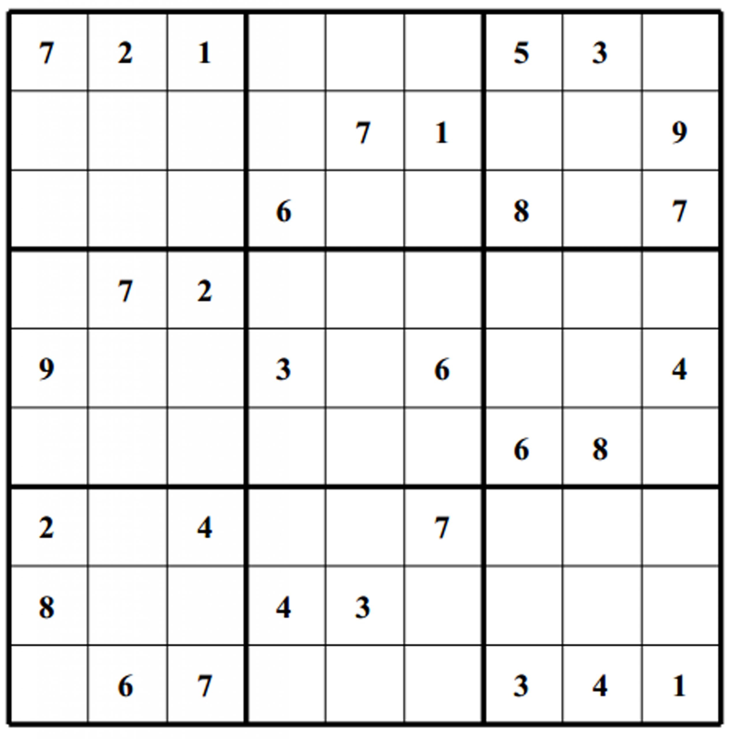 free online printable sudoku games