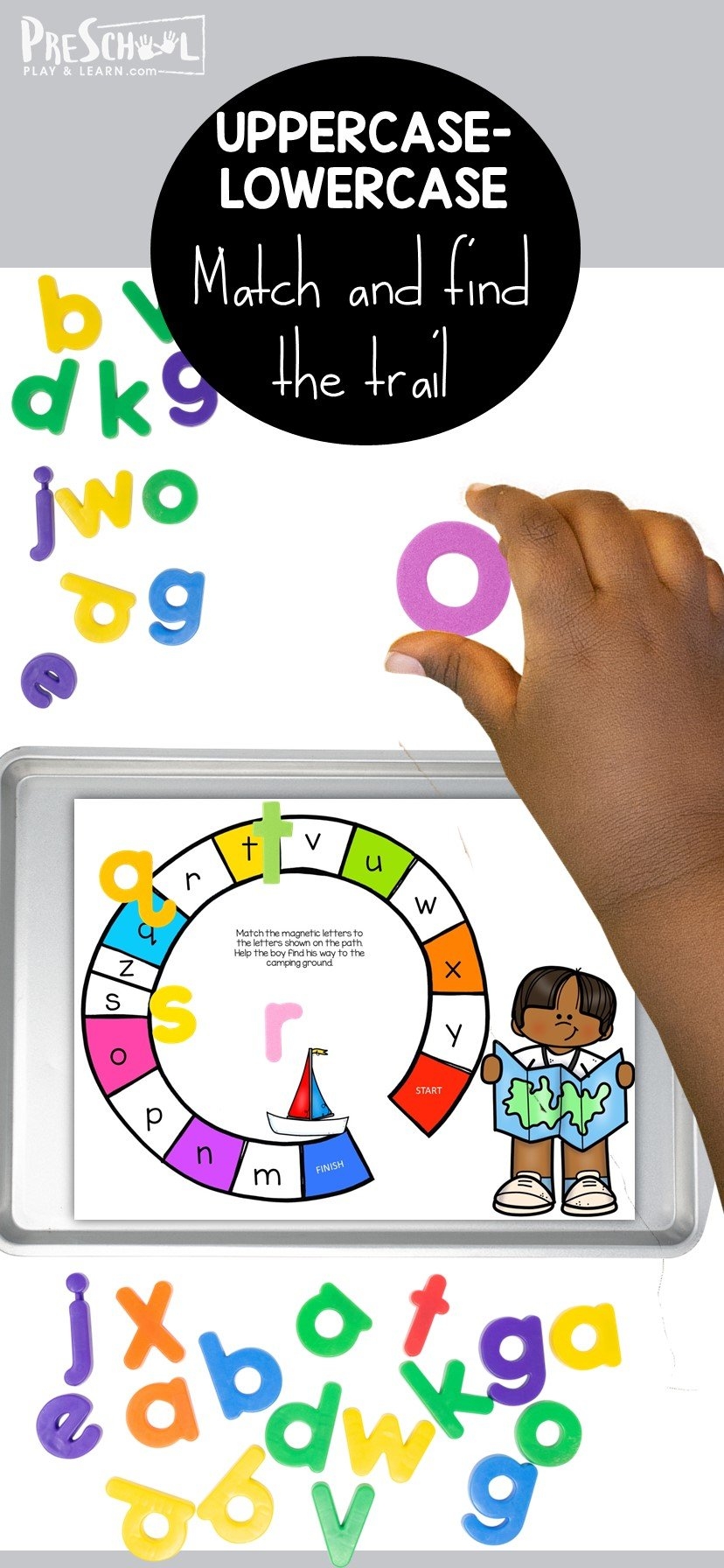 FREE PRintable Upper And Lowercase Letter Matching Game Worksheets 