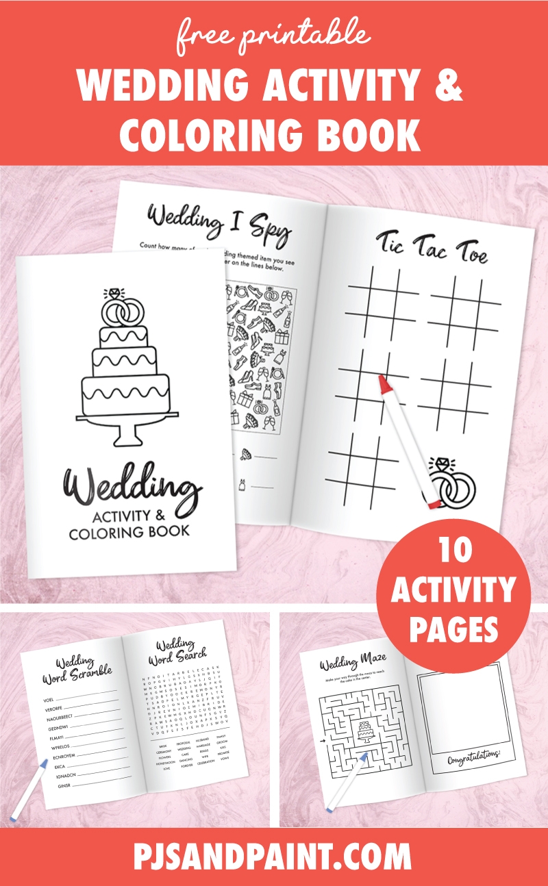 Free Printable Wedding Activity And Coloring Book For Kids 60 OFF
