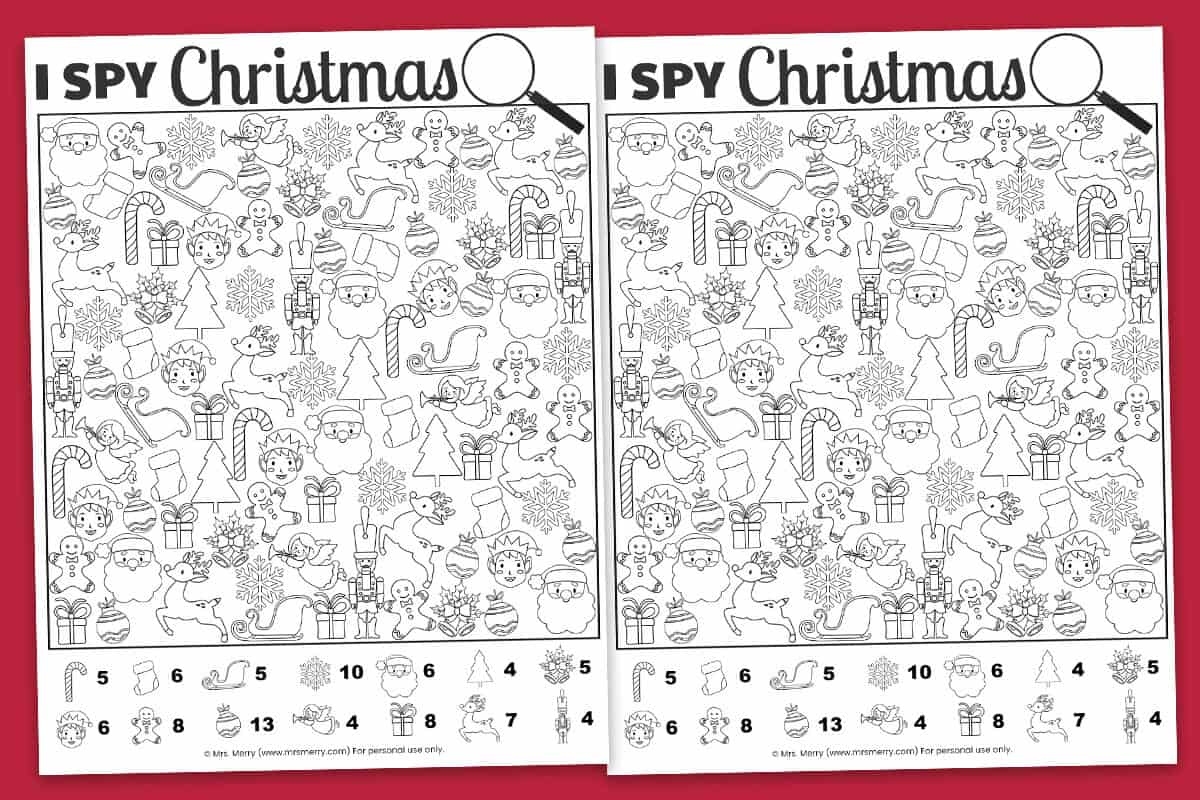 Free Printables For Christmas Activities FREE Printable A Z
