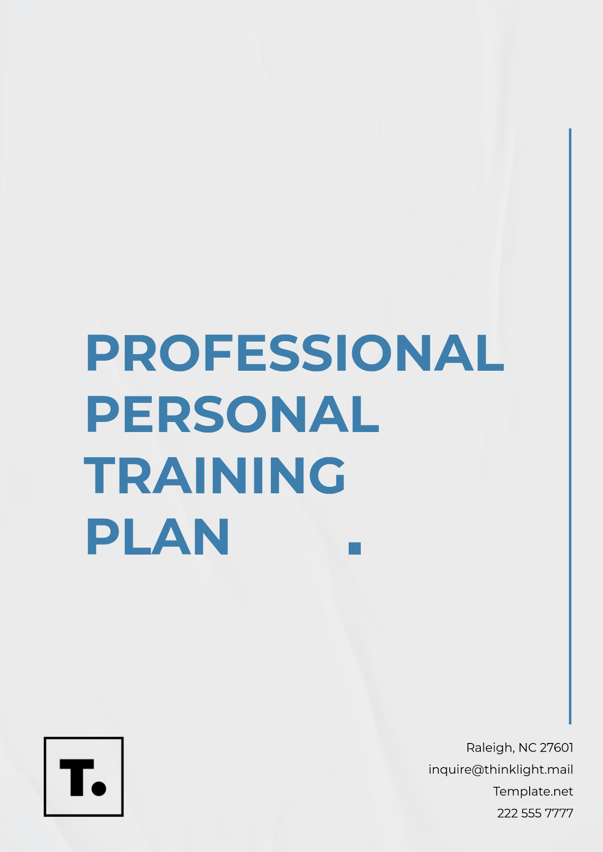 Free Professional Personal Training Plan Template To Edit Online