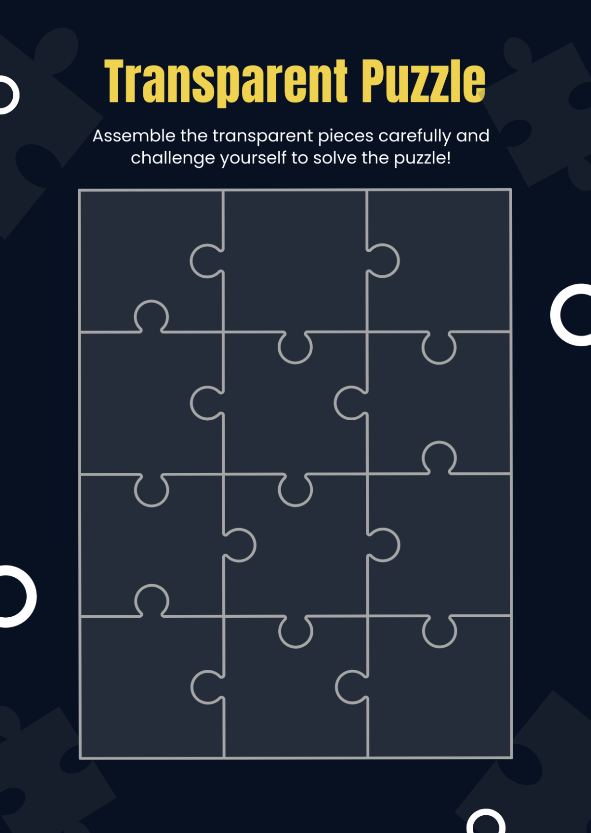 Free Puzzle Templates To Edit Online