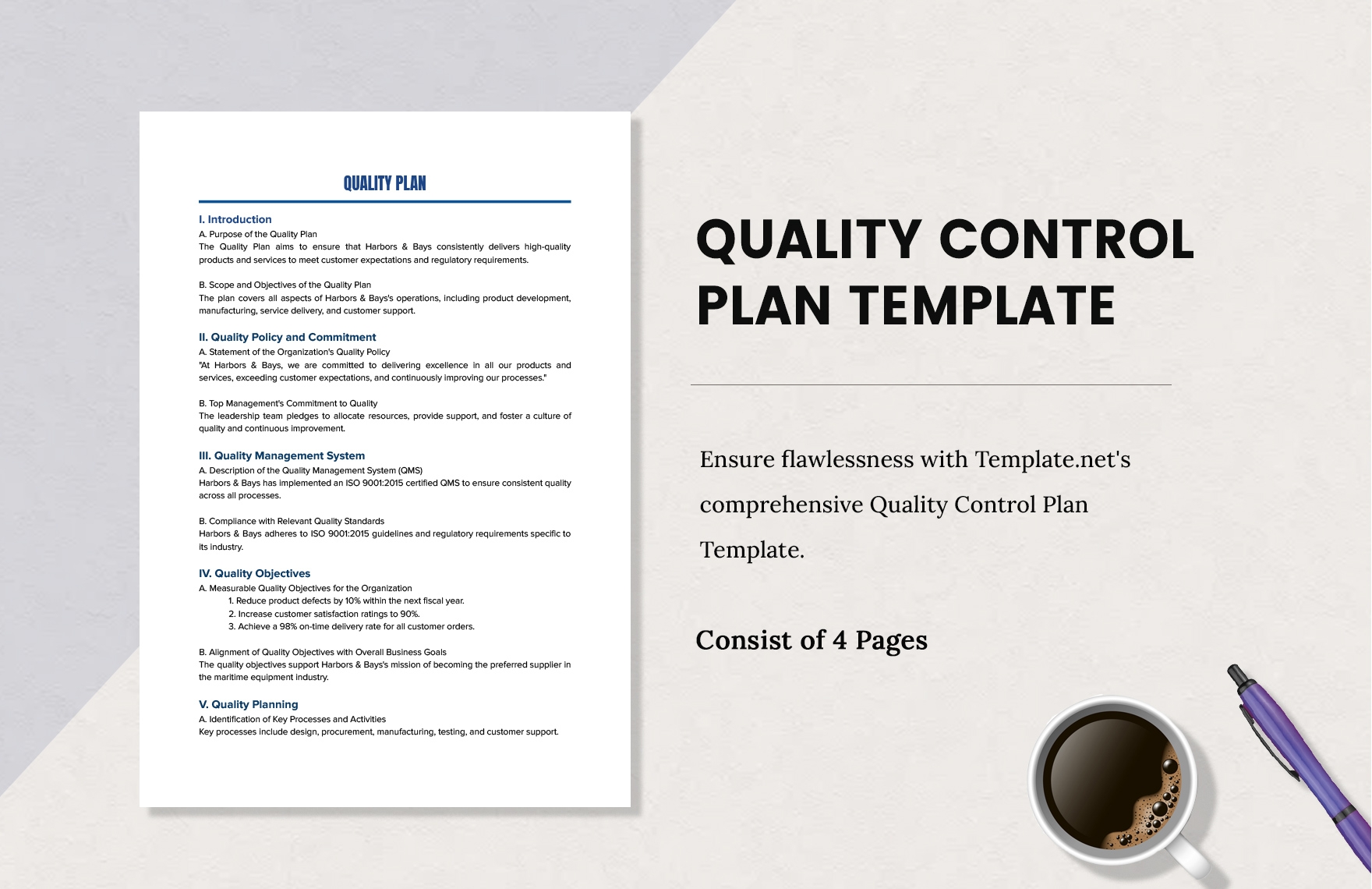 FREE Quality Plan Templates Download In Word Google Docs Excel PDF